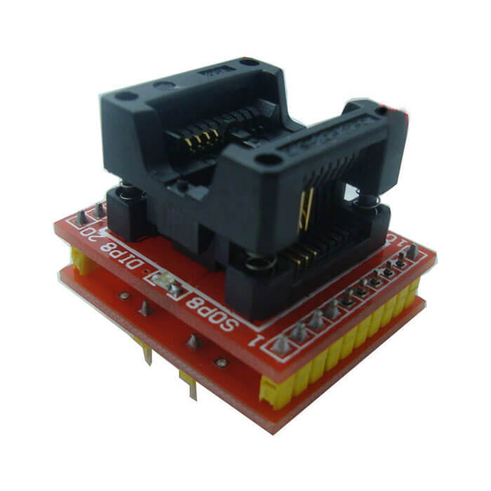 SOIC8 SOP8-DIP8 IC Programming Adapter Double PCB with LED Indicator