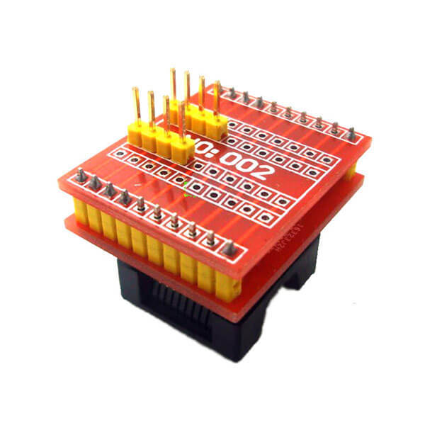 SOIC8 SOP8-DIP8 IC Programming Adapter Double PCB with LED Indicator