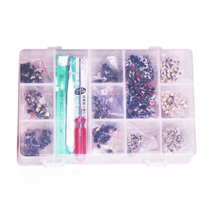 13 Types Common Micro Switches Box Kit  for Car Key Remote Fob Repair (Each 100pcs)