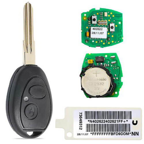 73370847C LandRover Remote Key 2 Button 433MHz ID73 Chip for Discovery 2