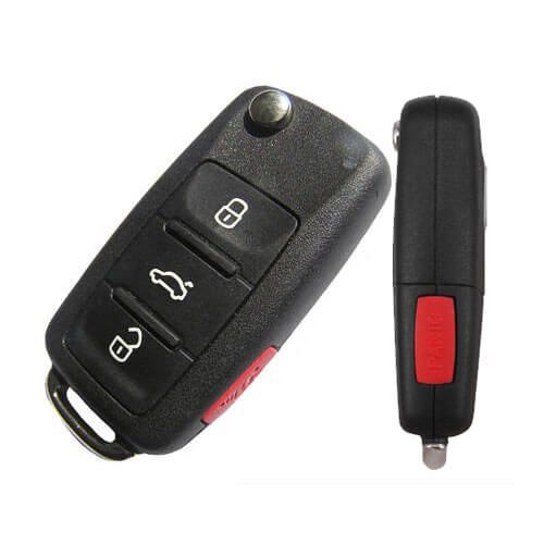 VW Touareg RKE Remote Flip Key 4 Button 315MHz/433MHz ID46 Chip