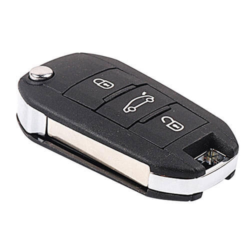 P*eugeot 508 Flip Remote Key Fob 3 Button 433MHz ID46 with HU83/VA2 Blade