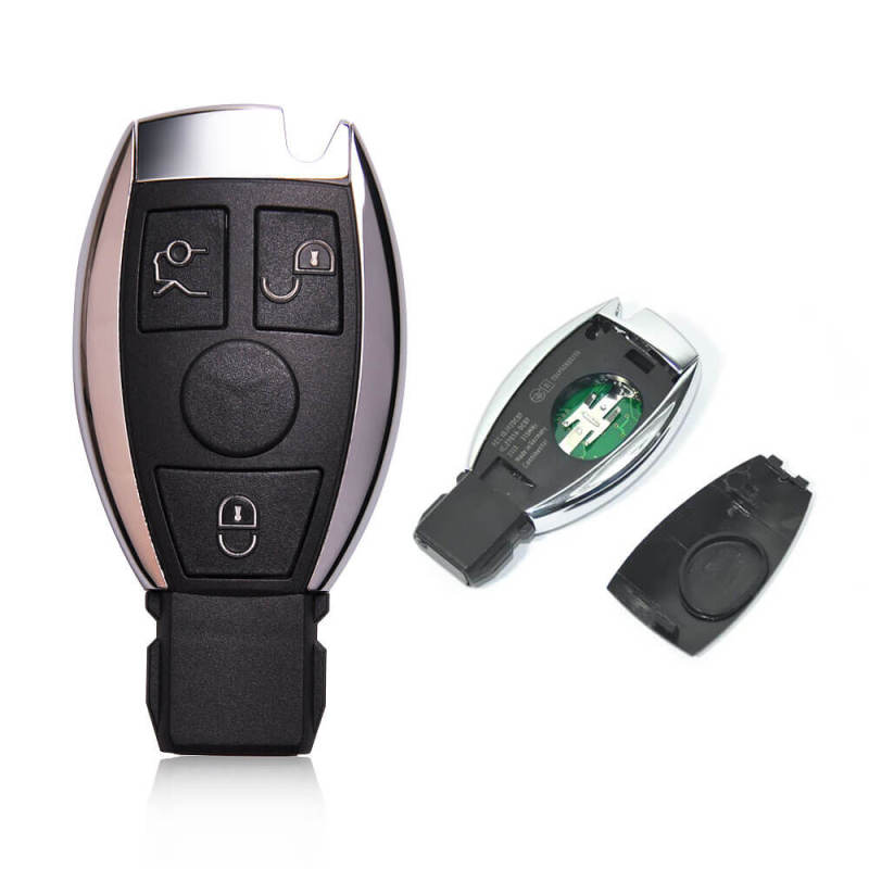 BGA Remote Smart Key for Mercedes-Benz Silver Key 3 Buttons 315MHz/ 433MHz