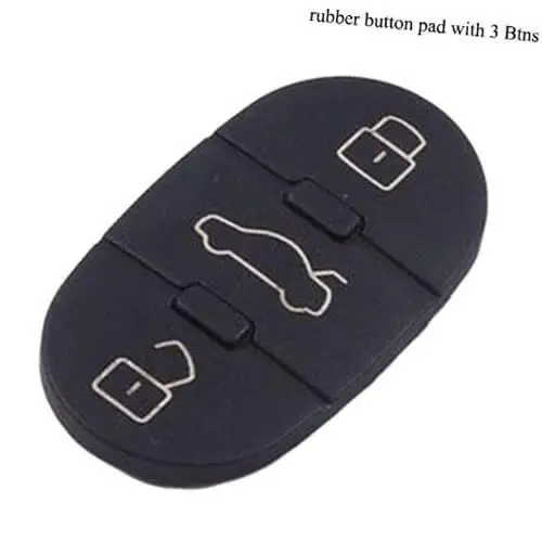 Audi Remote Fob Rubber Buttons Pad 3 Buttons for 1998-2006 A4 A6 A8 TT Quattro Beetle Golf Car Keys Repair