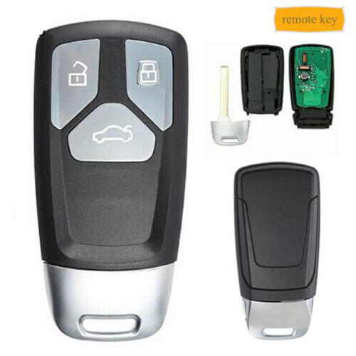Audi A4 A5 Q7 TT Keyless Entry Smart Key 3 Button Remote Fob 315MHz/ 433MHz -With KESSY