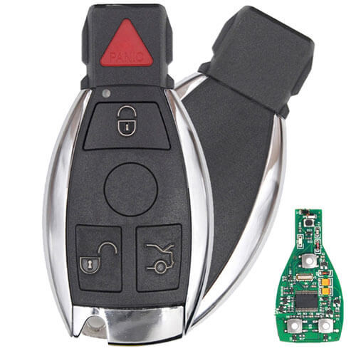 BGA Remote Smart Key for Mercedes-Benz Silver Key 4 Buttons 315MHz