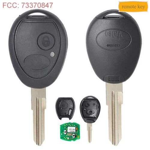 73370847C LandRover Remote Key 2 Button 433MHz ID73 Chip for Discovery 2
