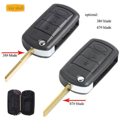 LandRover LR3 Flip Key Remote Shell For Range Rover Sport Discovery