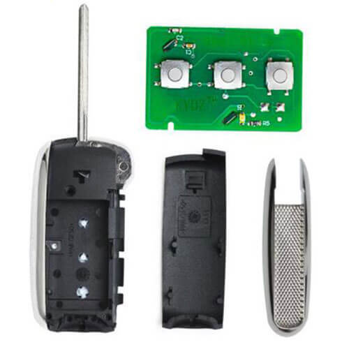 Upgraded LandRover Flip Remote Car Key- 315MHz/ 433MHz ID44 Chip& HU92 Blade - FOB for Range Rover 2002-2006 Sport 2006