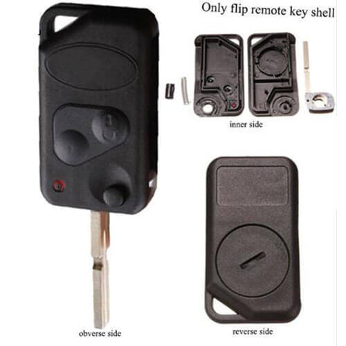 LandRover Flip Key Shell 2 Buttons FOB for Discovery Freeland Defender 90 Range Rover 1995-2004