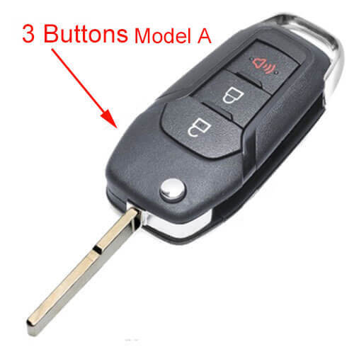 2013- 2015 Ford Fusion Flip Key Shell Edge Explorer Remote Fob 3/ 4 Button -Panic