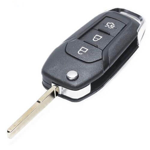 Flip Key Remote 434MHz 3 Buttons FOB with HU101 Blade for Ford Escort Mondeo 2014-2017