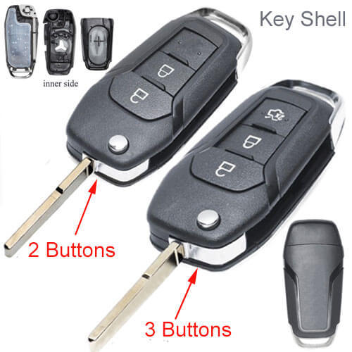 2013- 2015 Ford Fusion Flip Key Shell Edge Explorer Remote Fob 2/ 3 Buttons