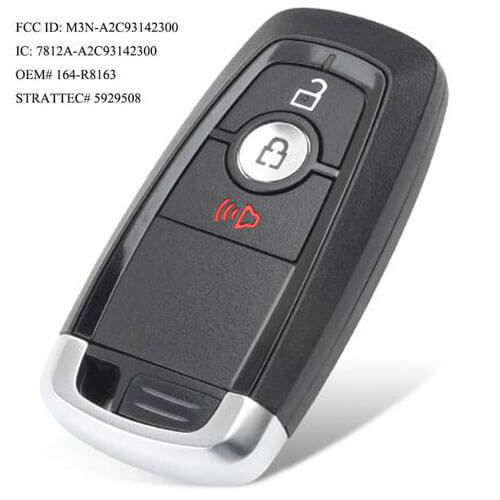 Keyless Entry Remote Smart Key Fob 315MHz 3 Buttons for Ford Edge Fusion F250 F350 F450 2017 2018 OEM# 164-R8163