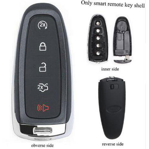 Smart Key Shell 5 Buttons for  Ford Explorer Edge Escape Flex Taurus