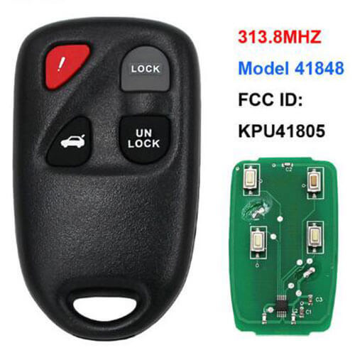 2004-2008 Mazda Remote Transmitter 313.8 Mhz 4 Buttons FOB -KPU41805 Model 41848