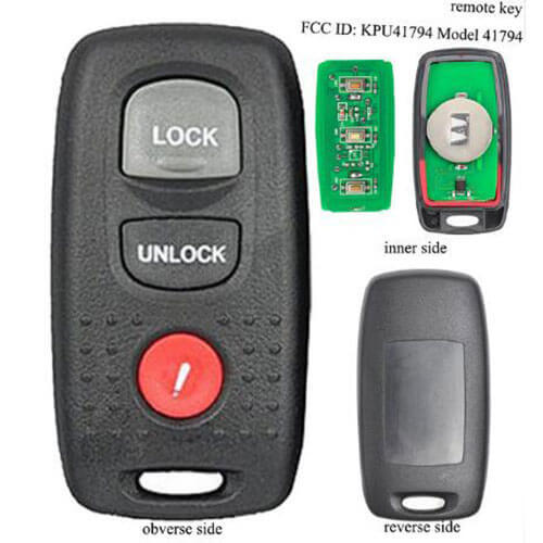 2007-2009 Mazda Remote Transmitter 313.8 Mhz 3 Buttons FOB -KPU41794