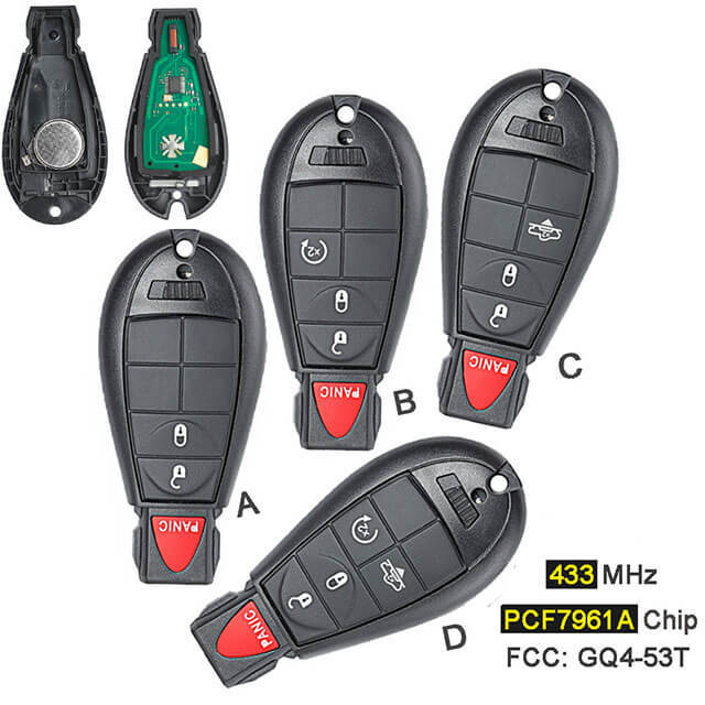 2013-2017 Dodge RAM Fobik Remote Fob 433MHz -GQ4-53T