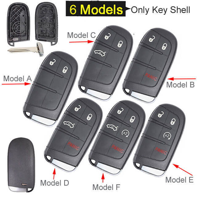 Dodge Challenger Charger Smart Key Remote Shell for Chry*sler 300 Fob