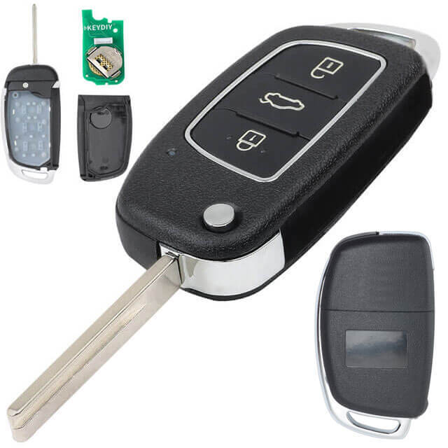 2013-2017 Hyunda*i Mistra Flip Key Remote Set 433MHz 3 Buttons Fob -OKA-421T