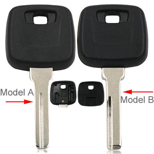 Volvo Transponder Key Shell with Blank Blade Fits For S40 V40