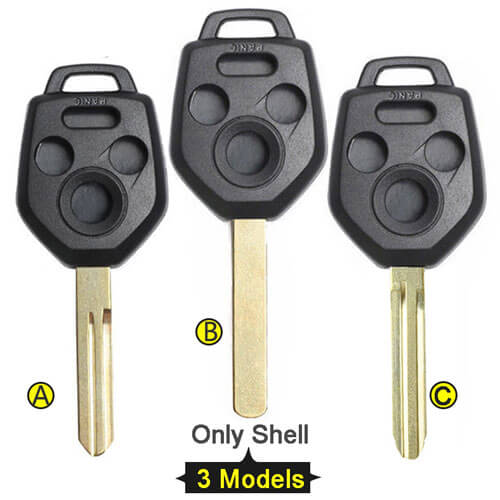 Subaru Key Shell Subaru Forester Remote Key Shell 4 Button for Legac*y Impreza STI ...