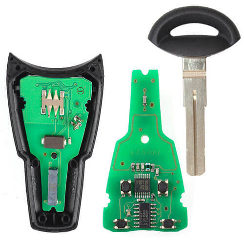 SAAB 9-3 9-5 Smart Key Remote 315/ 433MHz 4 Button Fob with Emergency Blade Uncut -LTQSAAM433TX