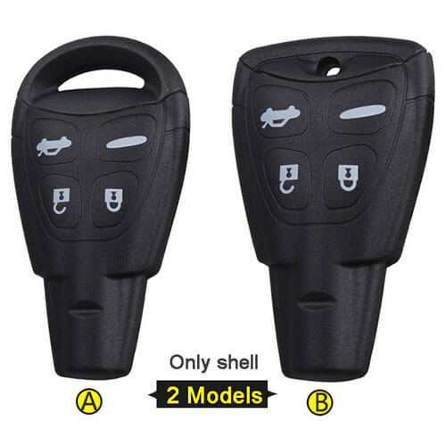 SAAB 9-3 9-5 Smart Key Remote Shell 4 Button 2 Models with Emergency Blade Uncut