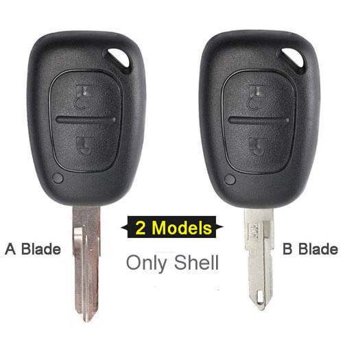 Renaul*t Kangoo Remote Key Shell 2 Button for TRAFIC VIVARO PRIMASTAR MASTER KANGOO