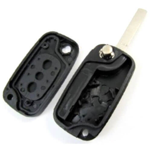 Flip Key Remote Shell 2/ 3 Buttons with VA2 Folding Blade for Renaul*t Fluence Clio Megane Kangoo Modus