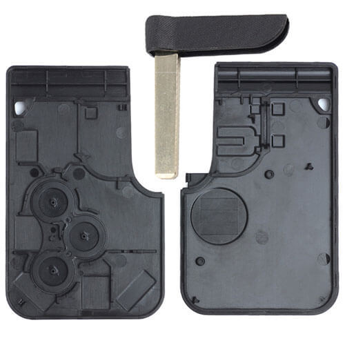 Renaul*t Megane Smart Key Remote Shell 3 Button with Emergency Blade for Koleos Scenic Clio Logan