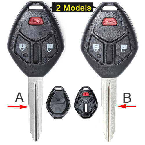 Mitsubish*i Remote Key Shell 3 Buttons Fob for Endeavor Outlander Lancer No Electronics