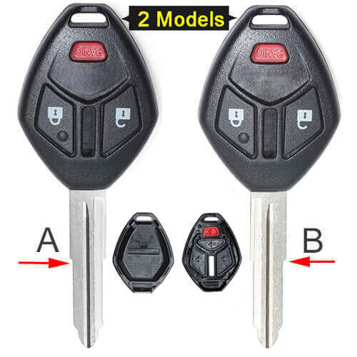 Mitsubish*i Remote Key Shell 3 Buttons Fob for Endeavor Outlander Lancer No Electronics