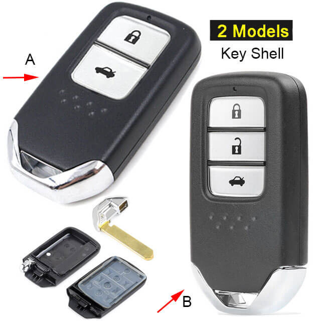 2013-2016 Hond*a Civic Smart Remote Key Shell 2/ 3 Buttons Fob for C-RV Accord
