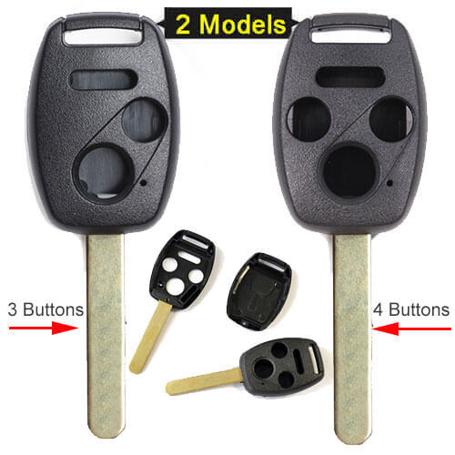 Hond*a Remote Key Shell 3/ 4 Buttons for Accord Civic CR-V CR-Z Pilot Fit Jazz 2005 Before