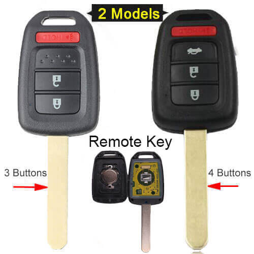 2013-2016 Hond*a Accord Civic Remote Key 313.8MHz 3/ 4 Buttons -MLBHLIK6-1T