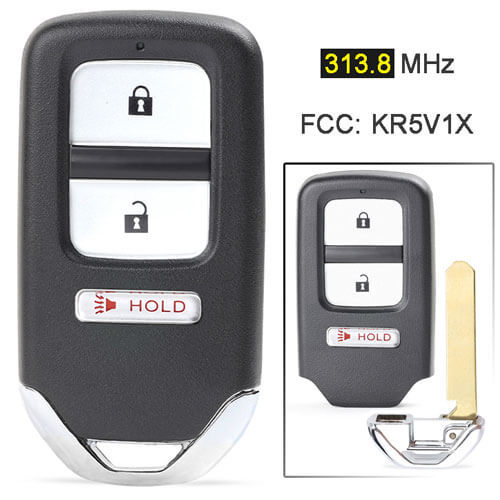 2015-2017 Hond*a HR-V Smart Remote Key Fob 313.8MHz 3 Buttons -KR5V1X