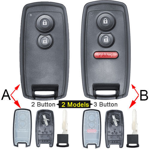 Suzuk*i Grand Smart Key Remote Shell 2/ 3 Buttons with Blade Uncut for Vitara Swift SX4 SX-4 XL-7