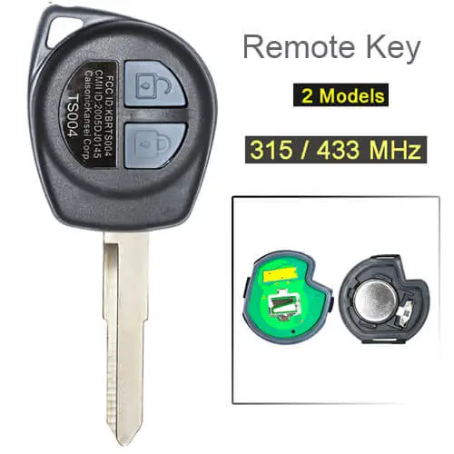 2005-2010 Suzuk*i Swift Remote Key 315/ 433 MHz 2 Buttons Fob