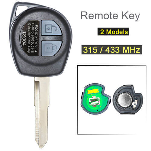 2007-2013 Suzuk*i SX4 Remote Key 315/ 433 MHz 2 Buttons Fob