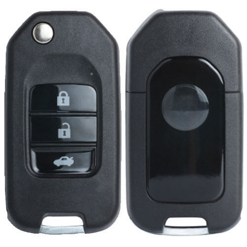 Upgraded Hond*a Flip Key Remote Fob 433MHz 3 Button with ID47 Chip for City Acoord B-RV Civic Crider 2013-2016