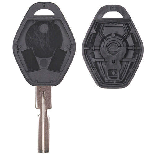 BMW Diamond Remote Key Shell 3 Button Fob with HU58/HU92 Blade for 3 5 6 7 Series X3 X5 Z3 Z4