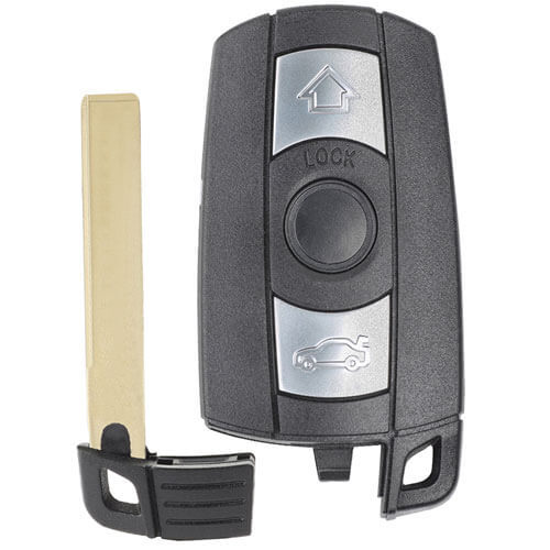 BMW CAS3 Keyless-go Remote Key 315MHz/ 434MHz/ 868MHz 3 Button Fob for 3 5 Series X5 X6