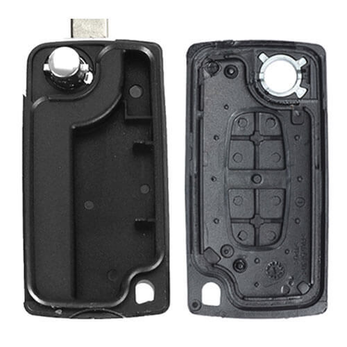 Peugeo*t Citroe*n Flip Remote Key Shell 2 Buttons -No Battery Holder