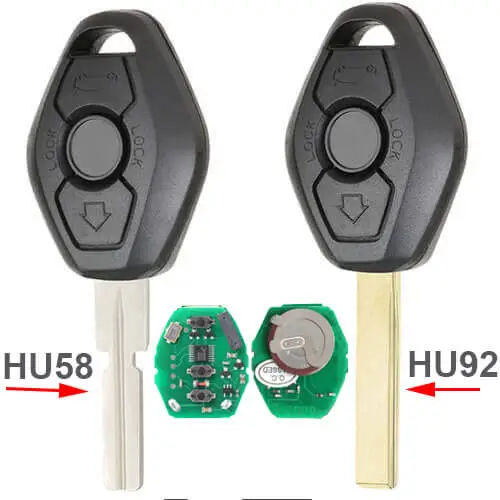 BMW EWS Remote Key Fob 315MHz 3 Button with Battery Rechargeable