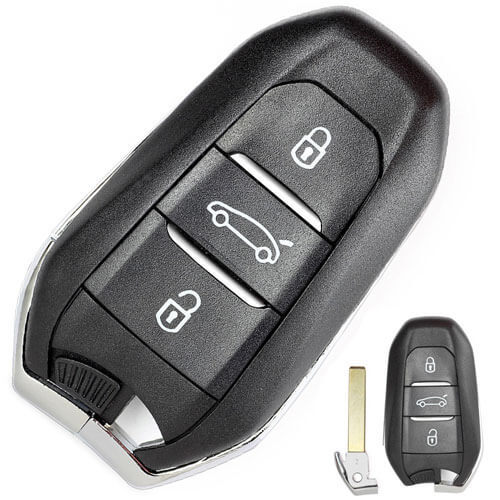 Peugeo*t 508 Smart Key Remote 433MHz 3 Buttons with HU83 Blade for 301 308 408 4008 508 5008