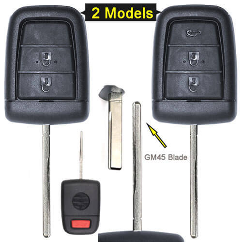 Chevrole*t Holden Combo Remote Key Shell 3/ 4 Buttons with GM45 Blade for Commodore Omega Berlina