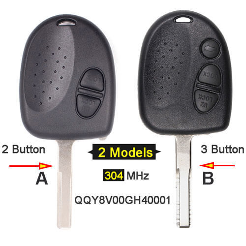 2004-2006 Chevrole*t Pontia*c GTO Combo Remote Key 304MHz 2/ 3 Buttons -QQY8V00GH40001