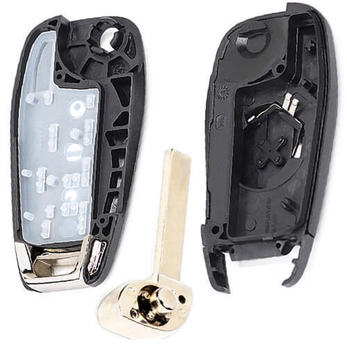 2014-2017 Chevrole*t Aveo Cruze Flip Remote Key Shell 3/ 4 Buttons with HU100 Blade