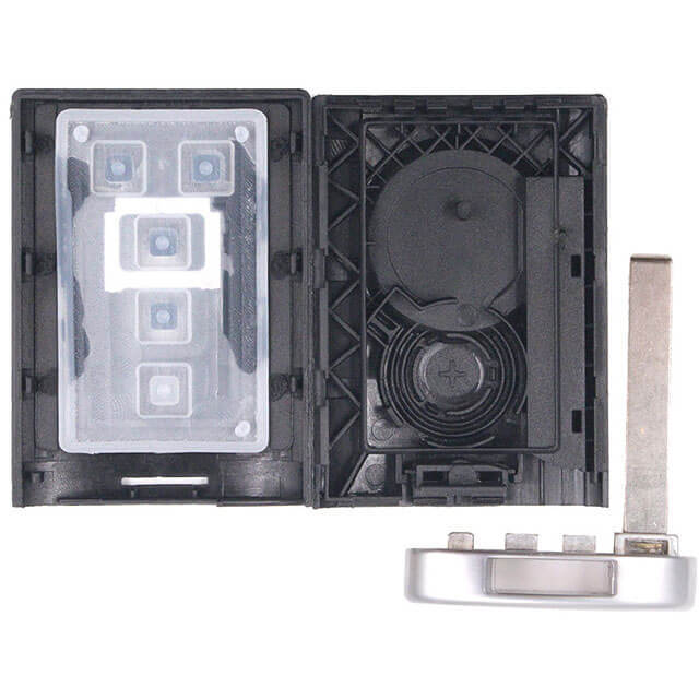 2010-2015 Cadilla*c SRX Smart Remote Key Shell 5 Buttons with Emergency Blade Uncut